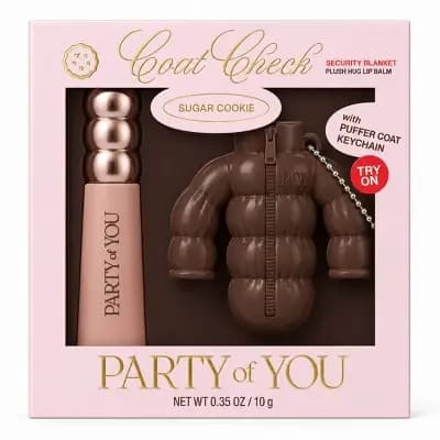 Party of You Coat Check Lip Balm & Puffer Coat Keychain Sets: Products, Shades & Price
