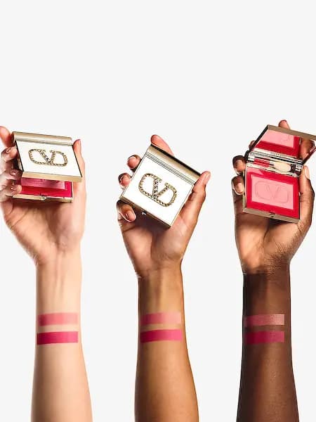 VALENTINO BEAUTY Eye2Cheek blush and eyeshadow & Rosso matte lipstick