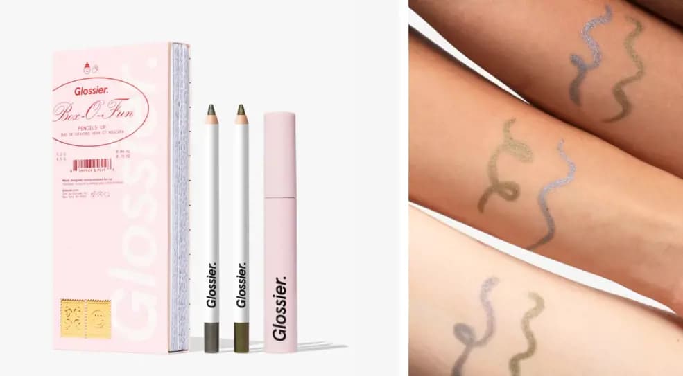 Glossier Cranberry Lip Trio & Pencils Up Kit