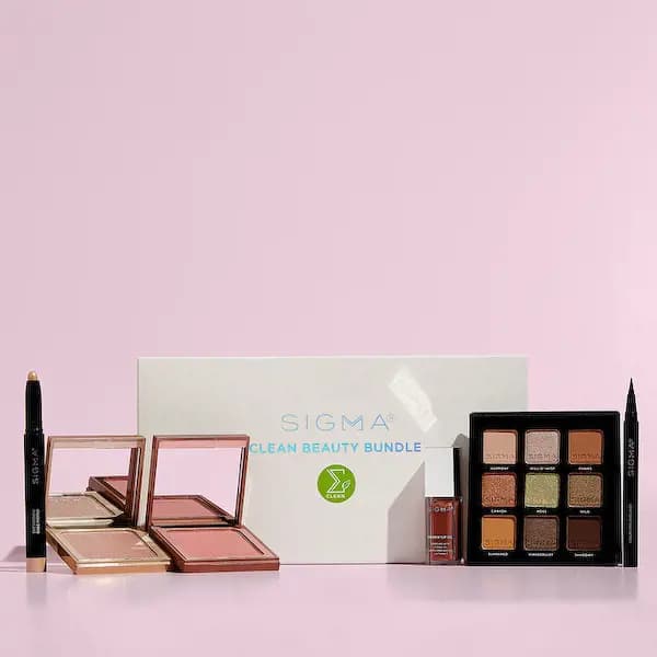 Sigma Beauty Nude Essential Eyeshadow Palette Set & Clean Beauty Bundle