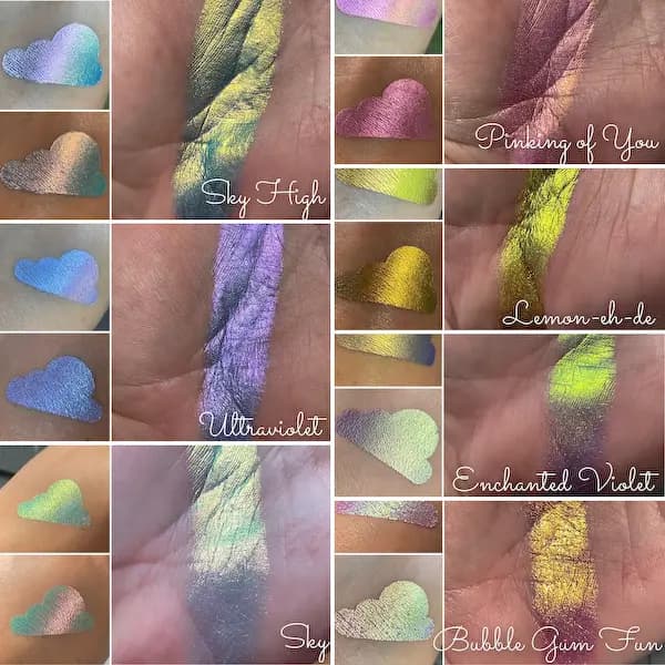 Emme Cosmetics 10 New Multichrome Eyeshadows