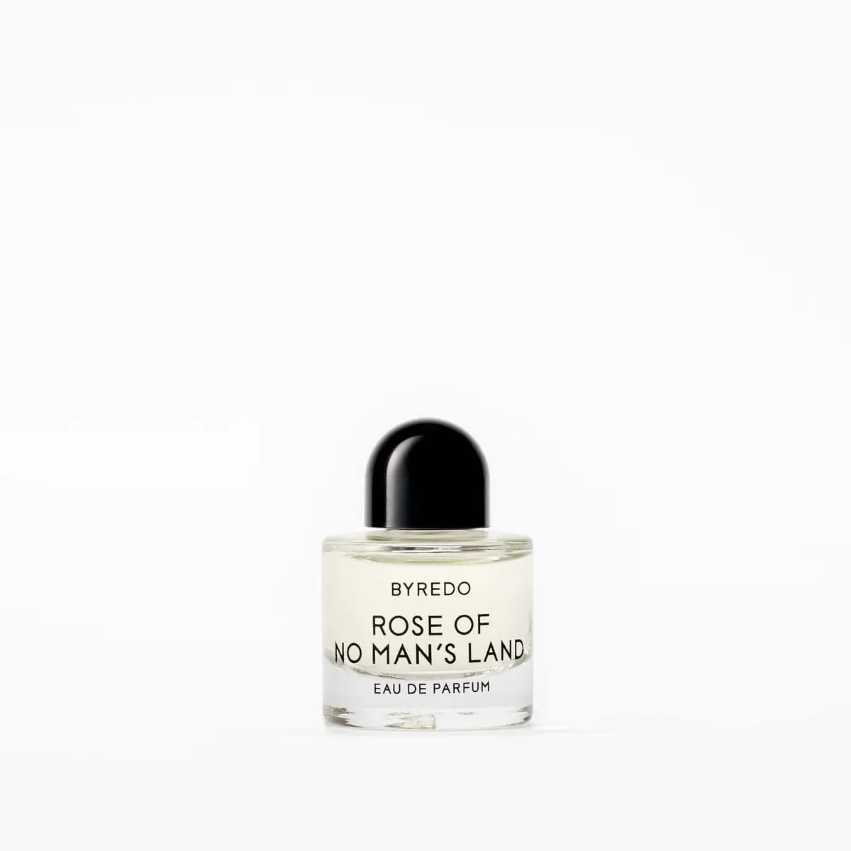 Rose of No Man's Land Eau de Parfum mini holding pale yellow-tinted liquid