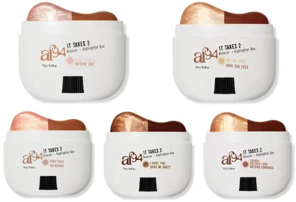 AF94 It Takes 2 Bronzer Highlight Duo & Playdate Glow Multi-Use Cheek + Lip