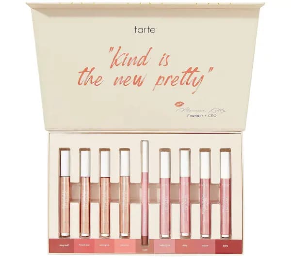 Tarte Cosmetics 9-Piece Maracuja Juicy Lip Vault with Gift Box