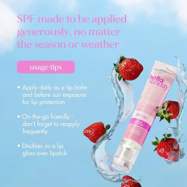 Hello Sunday The One For Your Lips SPF 50 Hydrating Lip Balm