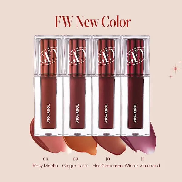 TONYMOLY 4 New Shades of Get It Waterful Butter Tint