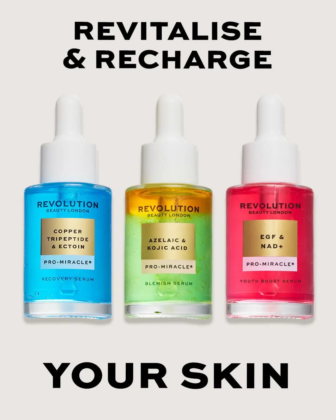 Revolution Beauty Pro Miracle Serums: Products, Prices & What's New