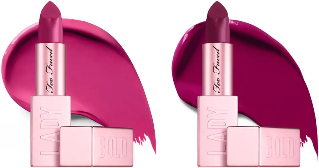 Too Faced New Shades of Lady Bold Cream Lipstick