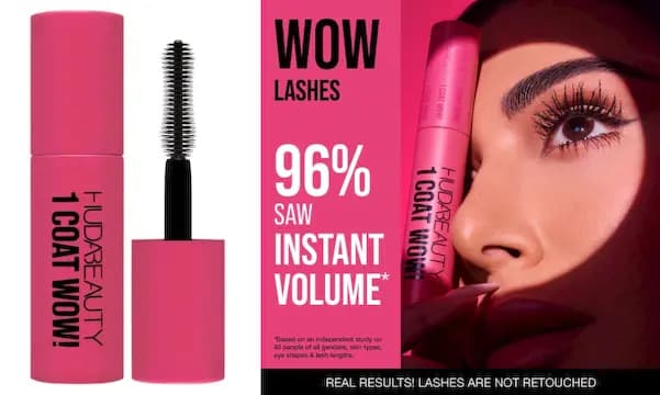 HUDA BEAUTY 1 Coat WOW! Extra Volumizing and Lifting Mascara Mini